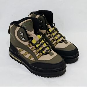 Men's Orvis Encounter 2AYF Olive Green Studded Vibram Sole Wading Boots Size 10